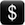 dollar sign money investor icon button for potential investors seeking to get behind Ava's rising music career as an angel investor or backer.